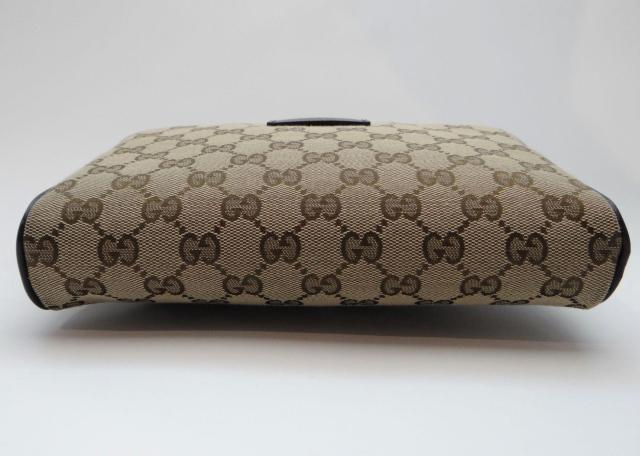 GUCCI グッチ 449174 GGキャンバス ウエストバッグ アウトレット カーキ×ブラウン<美品> < ブランド GUCCI グッチ 449174 GGキャンバス ウエストバッグ アウトレット カーキ×ブラウン<美品> < ブランドの