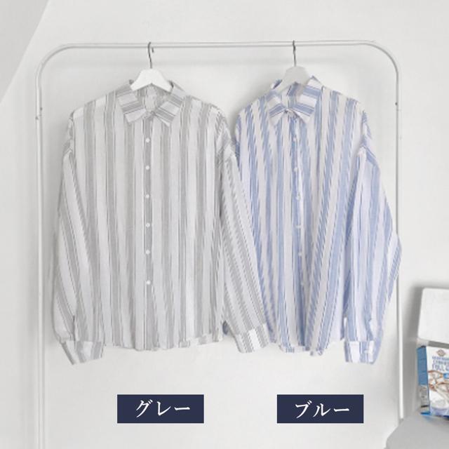 送料無料 新品 ストライプシャツ レディース カジュアル < 女性ファッション  送料無料 新品 ストライプシャツ レディース カジュアル < 女性ファッションの