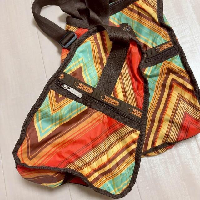 ��LeSportsac/���X�|�[�g�T�b�N����ԃ{�X�g���o�b�O���u���E���~�X�g���C�v*���i*���s �� �u�����h�� 