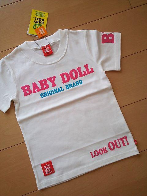 新品袖BDTシャツ白100ベビードールBABYDOLLベビド < ブランド  新品袖BDTシャツ白100ベビードールBABYDOLLベビド < ブランドの