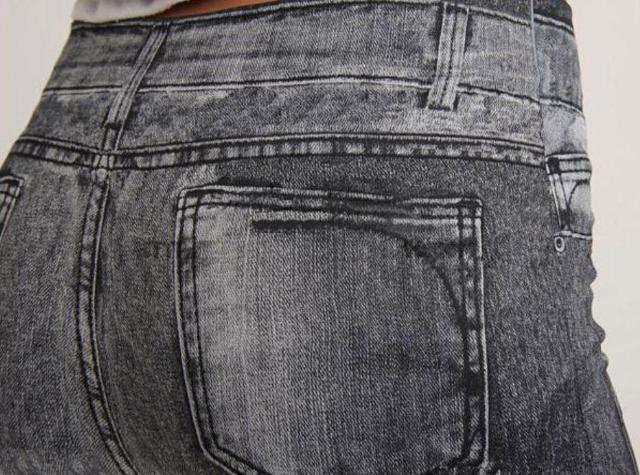 リペアデニム風 レギンス パンツ かぎ裂き ジーンズレギパン  ブラック < 女性ファッション  リペアデニム風 レギンス パンツ かぎ裂き ジーンズレギパン  ブラック < 女性ファッションの