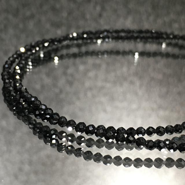 《ネックレス》ブラックスピネル アジャスター付き < 女性アクセサリー/時計  《ネックレス》ブラックスピネル アジャスター付き  < 女性アクセサリー/時計の