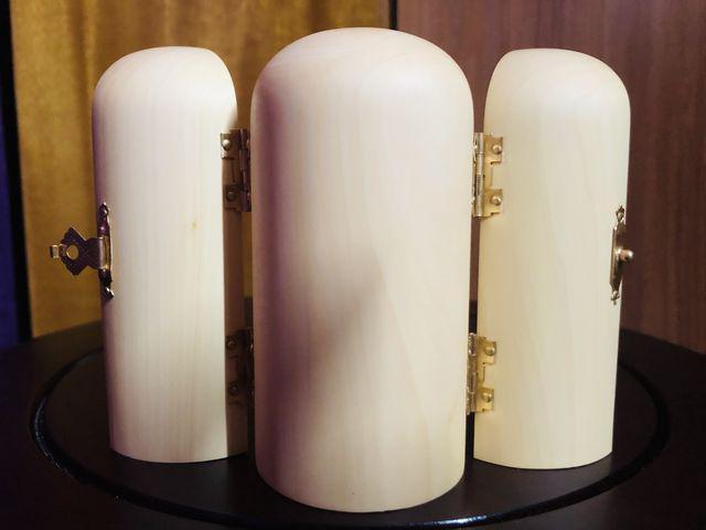 送料無料 柘植木彫仏像 浄土宗西方三聖坐像 開閉式筒型 < インテリア/ライフ  送料無料 柘植木彫仏像 浄土宗西方三聖坐像 開閉式筒型 < インテリア/ライフの