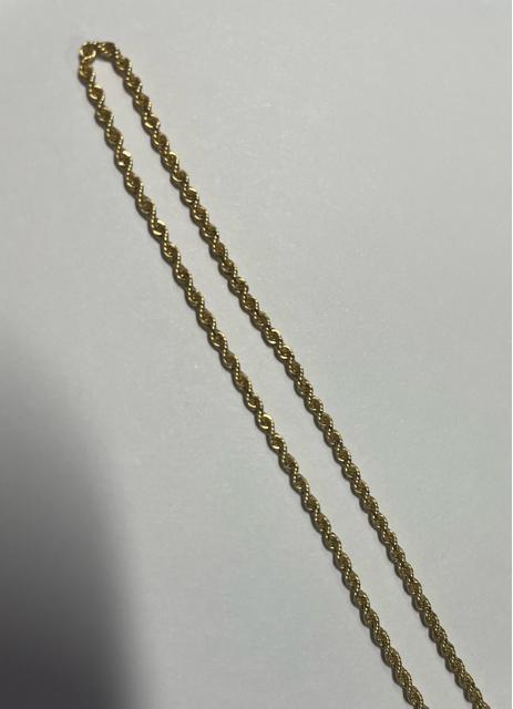 �l�b�N���X�@K18 �C�G���[�S�[���h�@�p�C�v���[�v�`�F�[���@������40cm �d����5g 4.4g �����ǌ���}�[�N���@���Õi