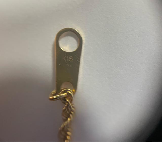 �l�b�N���X�@K18 �C�G���[�S�[���h�@�p�C�v���[�v�`�F�[���@������40cm �d����5g 4.4g �����ǌ���}�[�N���@���Õi