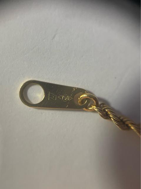 �l�b�N���X�@K18 �C�G���[�S�[���h�@�p�C�v���[�v�`�F�[���@������40cm �d����5g 4.4g �����ǌ���}�[�N���@���Õi