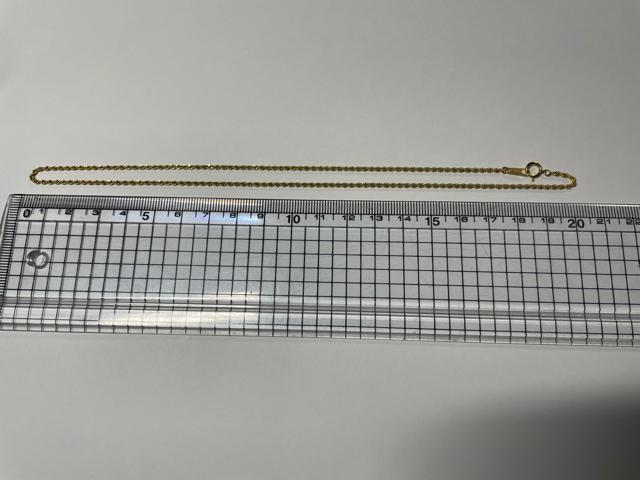 �l�b�N���X�@K18 �C�G���[�S�[���h�@�p�C�v���[�v�`�F�[���@������40cm �d����5g 4.4g �����ǌ���}�[�N���@���Õi