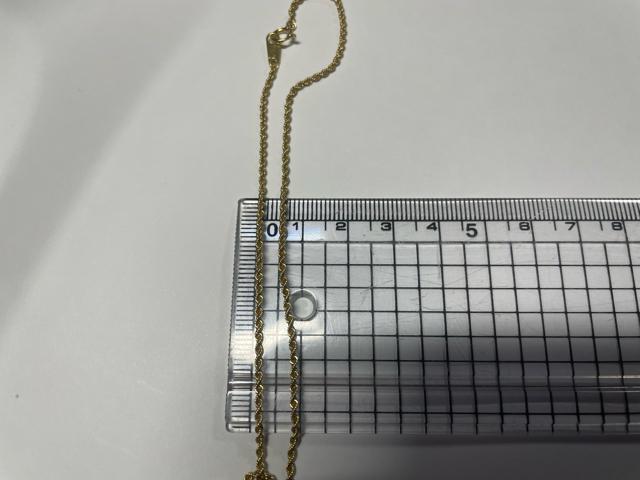 �l�b�N���X�@K18 �C�G���[�S�[���h�@�p�C�v���[�v�`�F�[���@������40cm �d����5g 4.4g �����ǌ���}�[�N���@���Õi