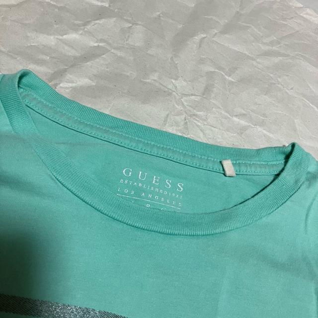 【GUESS / ゲス】 半袖 ロゴプリントTシャツ / ミントグリーン / L < ブランド 【GUESS / ゲス】 半袖 ロゴプリントTシャツ / ミントグリーン / L < ブランドの