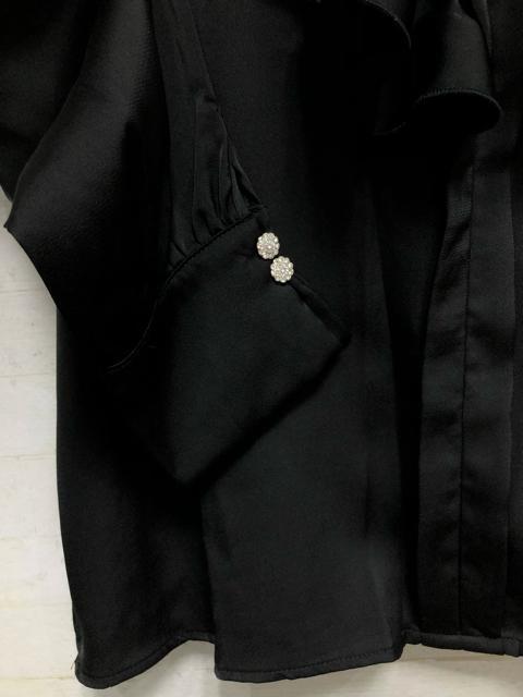 新品☆L♪華やか黒♪大きい衿ブラウス&フレアスカート♪パーティQ465 < 女性ファッション 新品☆L♪華やか黒♪大きい衿ブラウス&フレアスカート♪パーティQ465 < 女性ファッションの