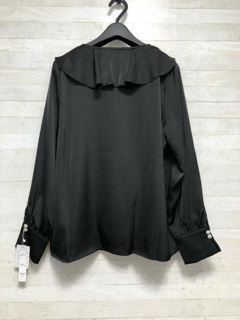 新品☆L♪華やか黒♪大きい衿ブラウス&フレアスカート♪パーティQ465 < 女性ファッション 新品☆L♪華やか黒♪大きい衿ブラウス&フレアスカート♪パーティQ465 < 女性ファッションの