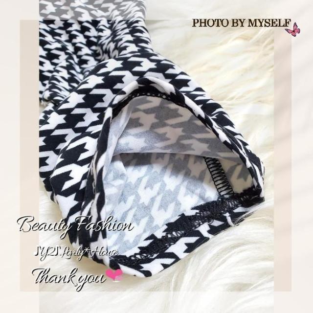 〜3L4L*千鳥格子ストレッチレギンス*白黒 < 女性ファッション  〜3L4L*千鳥格子ストレッチレギンス*白黒 < 女性ファッションの