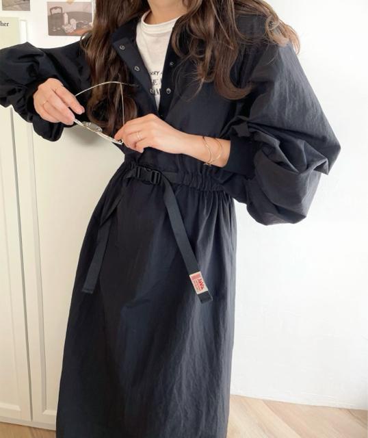 新品☆Classical Elf(クラシカルエルフ) Java(ジャバ)シャカシャカ素材バックルベルトロングワンピース☆ < 女性ファッション 新品☆Classical Elf(クラシカルエルフ) Java(ジャバ)シャカシャカ素材バックルベルトロングワンピース☆ < 女性ファッションの