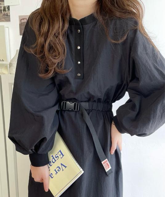 新品☆Classical Elf(クラシカルエルフ) Java(ジャバ)シャカシャカ素材バックルベルトロングワンピース☆ < 女性ファッション 新品☆Classical Elf(クラシカルエルフ) Java(ジャバ)シャカシャカ素材バックルベルトロングワンピース☆ < 女性ファッションの