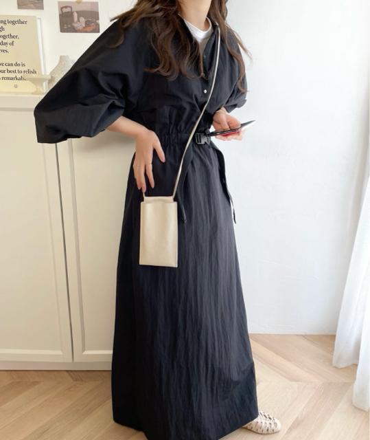 新品☆Classical Elf(クラシカルエルフ) Java(ジャバ)シャカシャカ素材バックルベルトロングワンピース☆ < 女性ファッション 新品☆Classical Elf(クラシカルエルフ) Java(ジャバ)シャカシャカ素材バックルベルトロングワンピース☆ < 女性ファッションの