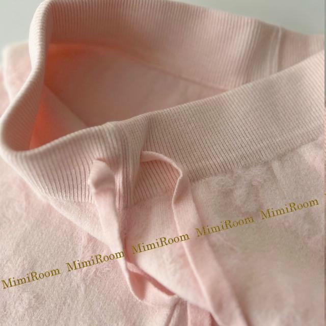 【W64〜96】ふわサラ&もこもこモノグラム柄 裏起毛ロング丈パンツ/桃 < 女性ファッション 【W64〜96】ふわサラ&もこもこモノグラム柄 裏起毛ロング丈パンツ/桃 < 女性ファッションの