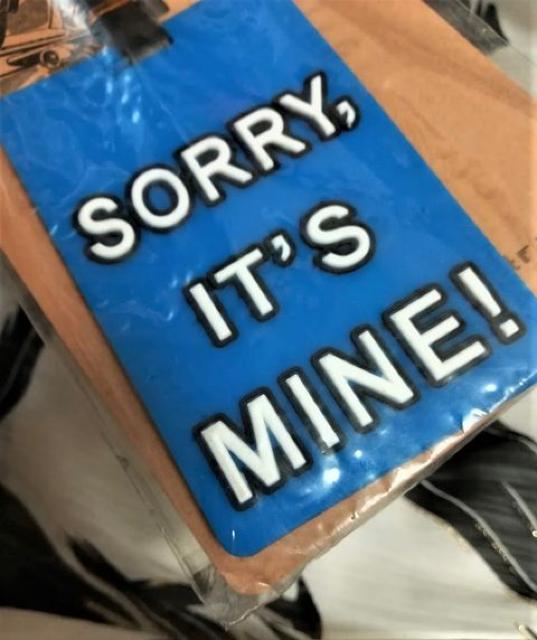 バッグタグ★ネームタグ★ネームホルダー★sorry,it's MINE!★ < おもちゃ  バッグタグ★ネームタグ★ネームホルダー★sorry,it's MINE!★ < おもちゃの