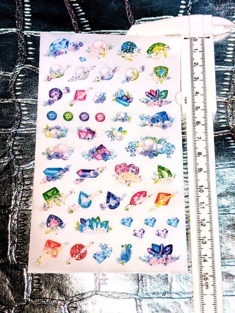 新品 可愛い ファンシー シール メルヘン 花 宝石 ゆめかわいい < インテリア/ライフ  新品 可愛い ファンシー シール メルヘン 花 宝石 ゆめかわいい < インテリア/ライフの