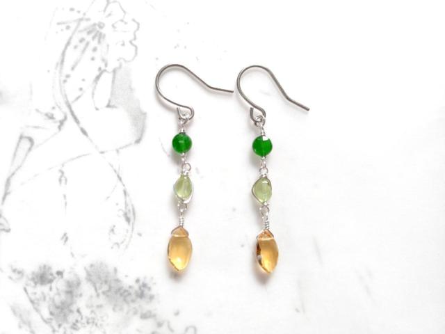 *シトリンと春の気配のピアス*SF 22015 < 女性アクセサリー/時計 *シトリンと春の気配のピアス*SF 22015 < 女性アクセサリー/時計の