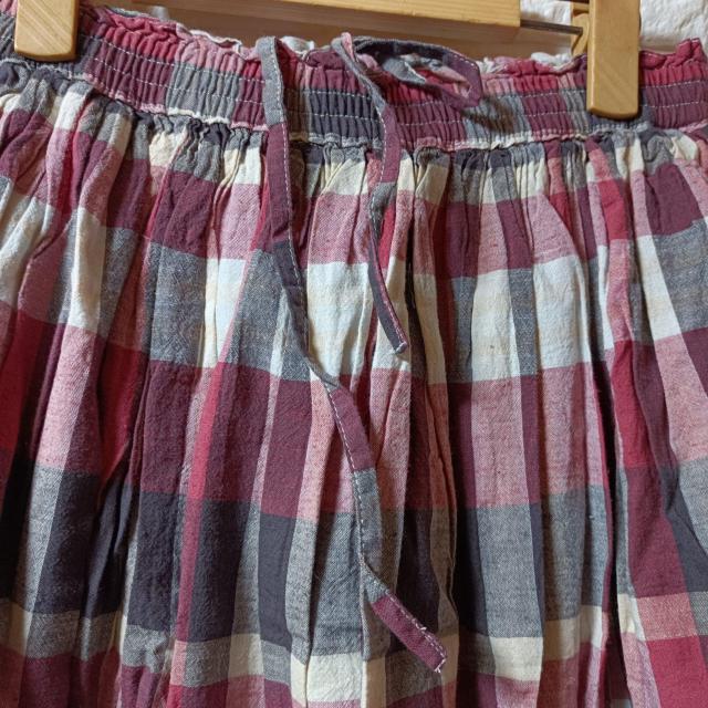 Samansa Mos2★新品★チェック柄マキシスカート/レッド < 女性ファッション  Samansa Mos2★新品★チェック柄マキシスカート/レッド < 女性ファッションの