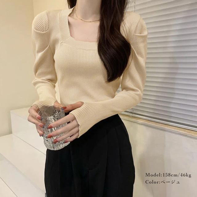 送料無料 新品 フィンガーホール ニットトップス 韓国風 < 女性ファッション  送料無料 新品 フィンガーホール ニットトップス 韓国風 < 女性ファッションの