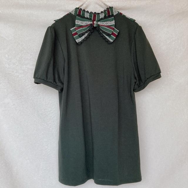 axes femme アクシーズ 半袖 カメオ風 リボン トップス カットソー N2m < ブランド  axes femme アクシーズ 半袖 カメオ風 リボン トップス カットソー N2m < ブランドの