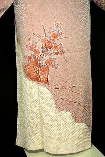 【最高級】美品 絞り シシュウ 松地紋 付下げ 身丈147cm 裄丈61cm T3349 < 女性ファッション  【最高級】美品 絞り シシュウ 松地紋 付下げ 身丈147cm 裄丈61cm T3349 < 女性ファッションの