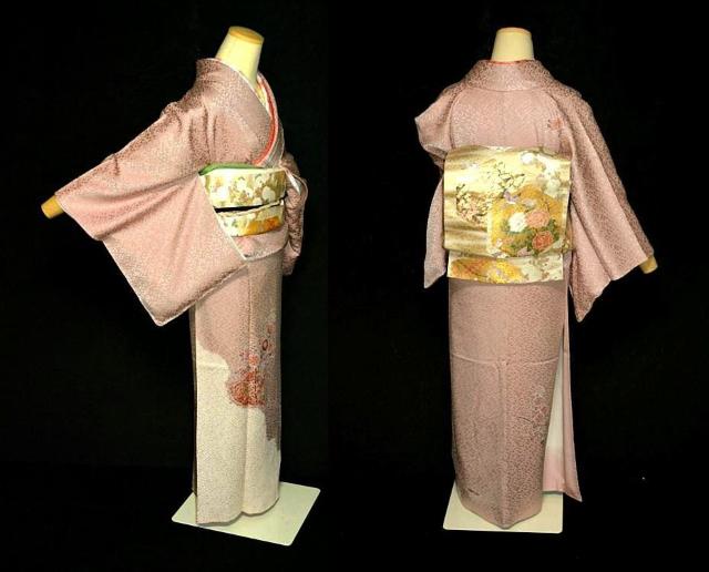 【最高級】美品 絞り シシュウ 松地紋 付下げ 身丈147cm 裄丈61cm T3349 < 女性ファッション  【最高級】美品 絞り シシュウ 松地紋 付下げ 身丈147cm 裄丈61cm T3349 < 女性ファッションの