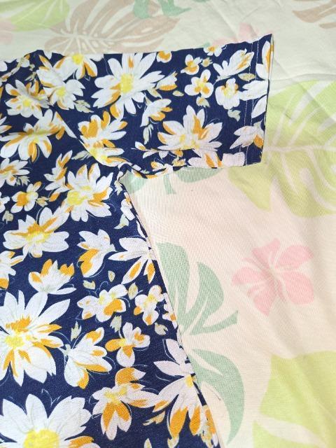 ★新品=RAPASTEL=紺×花柄半袖カットソーM < 女性ファッション  ★新品=RAPASTEL=紺×花柄半袖カットソーM < 女性ファッションの