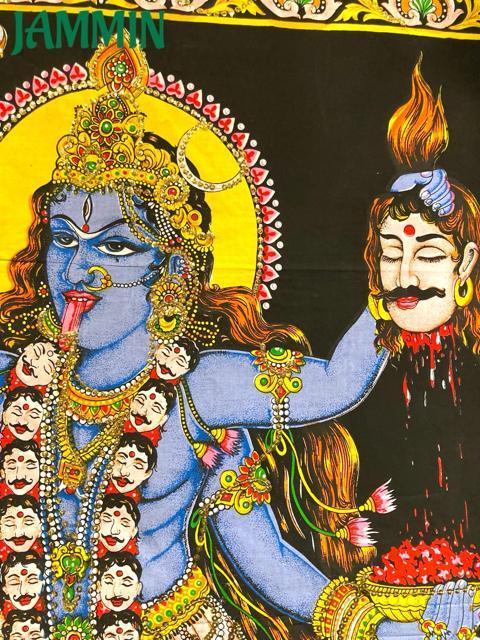 カーリー神タペストリー カーリー タペストリー アジアン 血と殺戮の神様 < インテリア/ライフ カーリー神タペストリー カーリー タペストリー アジアン 血と殺戮の神様 < インテリア/ライフの