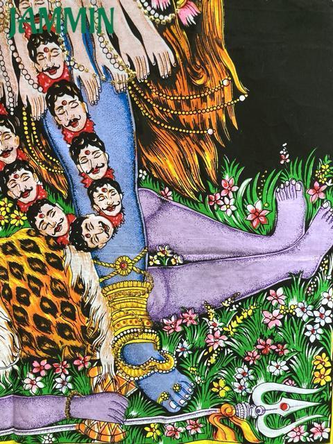 カーリー神タペストリー カーリー タペストリー アジアン 血と殺戮の神様 < インテリア/ライフ カーリー神タペストリー カーリー タペストリー アジアン 血と殺戮の神様 < インテリア/ライフの