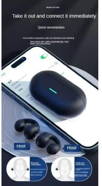 ブラック T75 ワイヤレス ヘッドセット イヤホン Bluetooth 5.3 音楽 ノイズキャンセリング 通話 スポーツ 90 < 家電/AV ブラック T75 ワイヤレス ヘッドセット イヤホン Bluetooth 5.3 音楽 ノイズキャンセリング 通話 スポーツ 90 < 家電/AVの