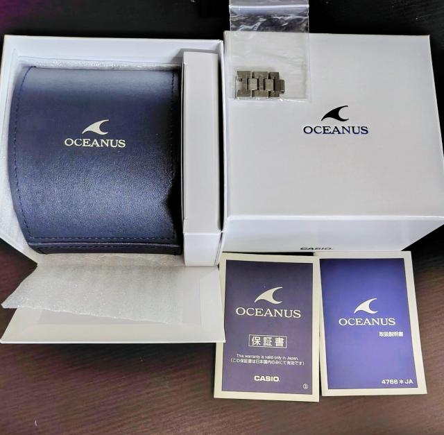 カシオ OCEANUS マンタ OCW-S1000BJ-1AJF電波ソーラー クロノグラフ < ブランド  カシオ OCEANUS マンタ OCW-S1000BJ-1AJF電波ソーラー クロノグラフ < ブランドの