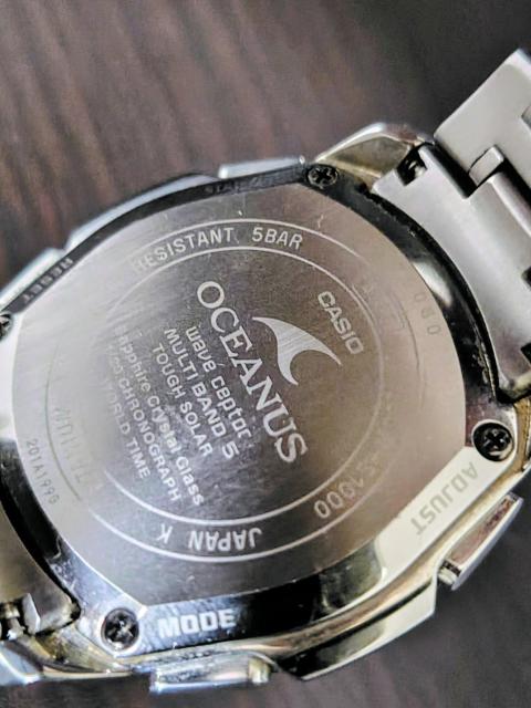カシオ OCEANUS マンタ OCW-S1000BJ-1AJF電波ソーラー クロノグラフ < ブランド  カシオ OCEANUS マンタ OCW-S1000BJ-1AJF電波ソーラー クロノグラフ < ブランドの