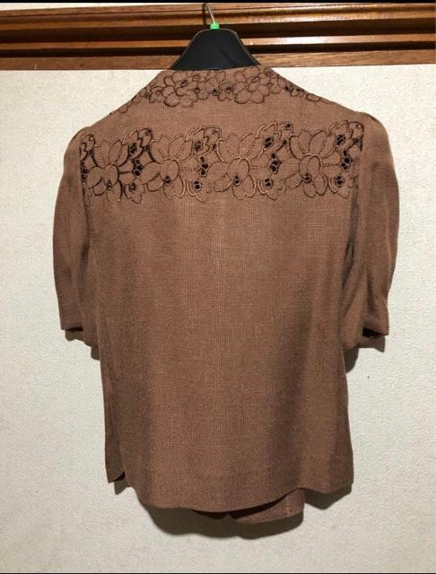 Riz リズ スカートスーツ セットアップ お花の透かし刺繍 9号 日本製 < 女性ファッション Riz リズ スカートスーツ セットアップ お花の透かし刺繍 9号 日本製 < 女性ファッションの