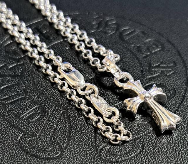 CHROME HEARTS/CHクロス ベビーファットチャーム ダイヤpave×ロールチェーン 20inch 2点❕ < ブランド CHROME HEARTS/CHクロス ベビーファットチャーム ダイヤpave×ロールチェーン 20inch 2点❕ < ブランドの