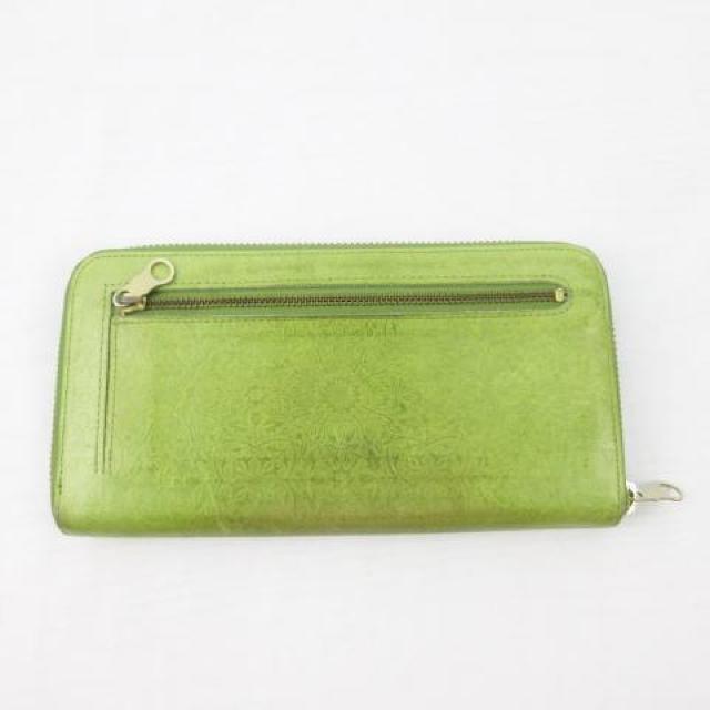 HIRAMEKI 長財布 ウォレット ラウンド 花柄 型押し レザー < 女性ファッション  HIRAMEKI 長財布 ウォレット ラウンド 花柄 型押し レザー < 女性ファッションの