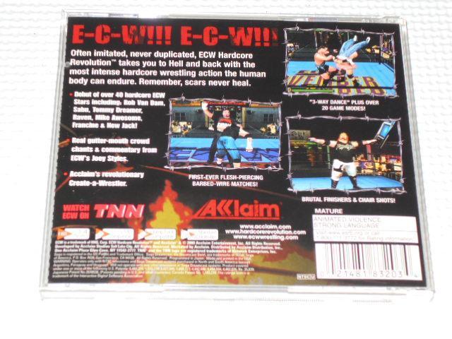 DC★ECW HARD CORE REVOLUTION 海外版 北米版 ドリームキャスト < ゲーム本体/ソフト  DC★ECW HARD CORE REVOLUTION 海外版 北米版 ドリームキャスト < ゲーム本体/ソフトの
