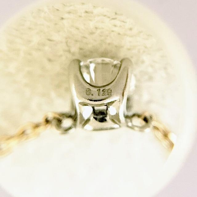 4 _Ch lbNX K18PG Pt950 0.129ct 1.5g  uh 