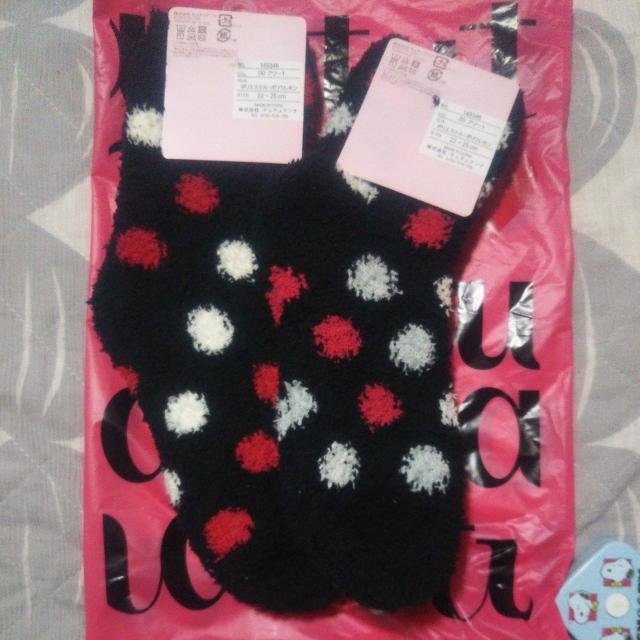 未使用新品タグ付き tutuanna ドット柄ルームソックス2足セット あったか靴下 レディース靴下 もこもこソックス < ブランド  未使用新品タグ付き tutuanna ドット柄ルームソックス2足セット あったか靴下 レディース靴下 もこもこソックス < ブランドの