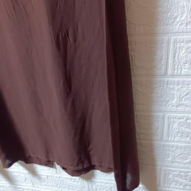 Nazareno Gabrielli★USED★シフォンロングベスト/ブラウン < 女性ファッション  Nazareno Gabrielli★USED★シフォンロングベスト/ブラウン < 女性ファッションの