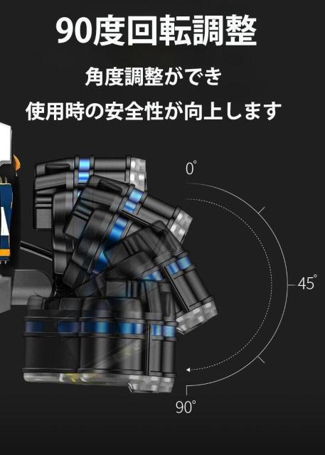 *驚異の明るさ★ 14000LM ヘッドライト 防水 角度調整 USB充電 < レジャー/スポーツ *驚異の明るさ★ 14000LM ヘッドライト 防水 角度調整 USB充電 < レジャー/スポーツの