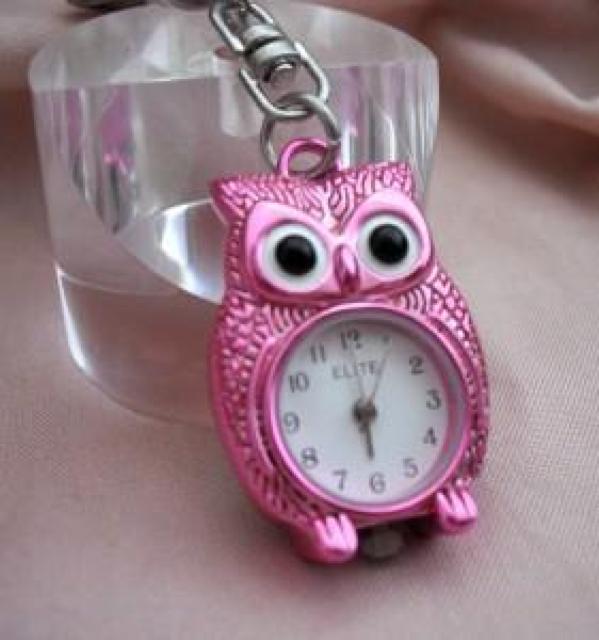フクロウのキーチェーンウォッチPP不苦労時計 < 女性ファッション フクロウのキーチェーンウォッチPP不苦労時計 < 女性ファッションの
