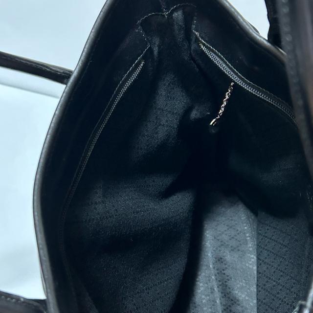 GUCCI グッチ キャンバス レザー トートバッグ ハンドバッグ ブラック シルバー金具 B5 収納 かばん < ブランド GUCCI グッチ キャンバス レザー トートバッグ ハンドバッグ ブラック シルバー金具 B5 収納 かばん < ブランドの