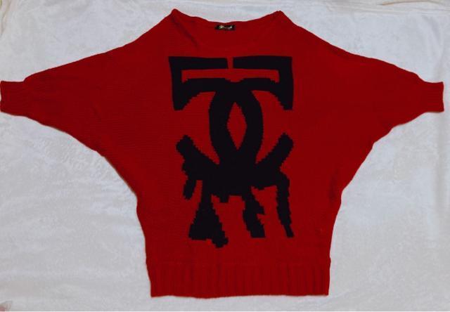 girlstyle ゆったり ニット セーター ドルマン トップス フリー 赤 N2m < 女性ファッション  girlstyle ゆったり ニット セーター ドルマン トップス フリー 赤 N2m < 女性ファッションの
