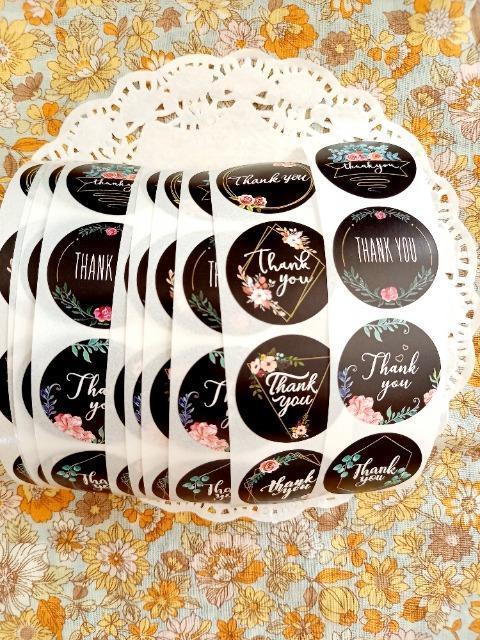 お裾分け☆花柄Thank Youシール5セット☆ < インテリア/ライフ  お裾分け☆花柄Thank Youシール5セット☆  < インテリア/ライフの