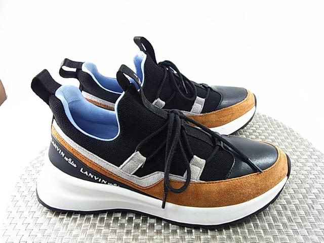 ★正規品 美品 LANVIN en Bleu ランバンオンブルー スニーカー レザーコンビ 22.5cm < ブランド ★正規品 美品 LANVIN en Bleu ランバンオンブルー スニーカー レザーコンビ 22.5cm < ブランドの