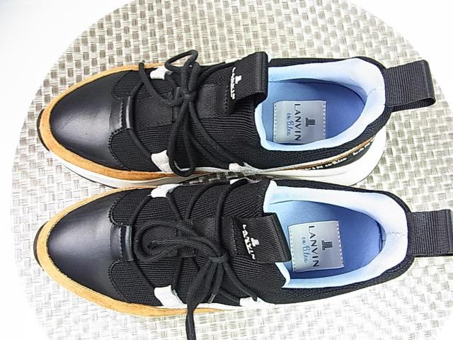 ★正規品 美品 LANVIN en Bleu ランバンオンブルー スニーカー レザーコンビ 22.5cm < ブランド ★正規品 美品 LANVIN en Bleu ランバンオンブルー スニーカー レザーコンビ 22.5cm < ブランドの