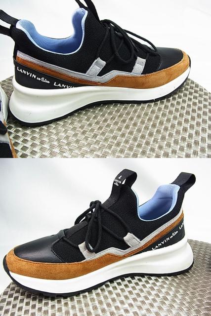 ★正規品 美品 LANVIN en Bleu ランバンオンブルー スニーカー レザーコンビ 22.5cm < ブランド ★正規品 美品 LANVIN en Bleu ランバンオンブルー スニーカー レザーコンビ 22.5cm < ブランドの