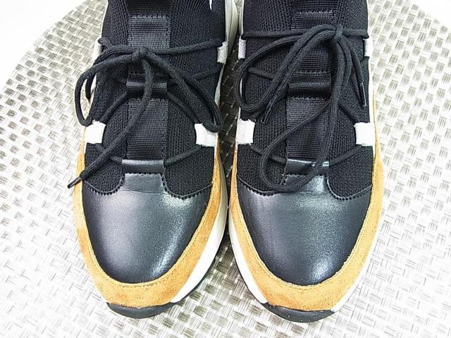 ★正規品 美品 LANVIN en Bleu ランバンオンブルー スニーカー レザーコンビ 22.5cm < ブランド ★正規品 美品 LANVIN en Bleu ランバンオンブルー スニーカー レザーコンビ 22.5cm < ブランドの